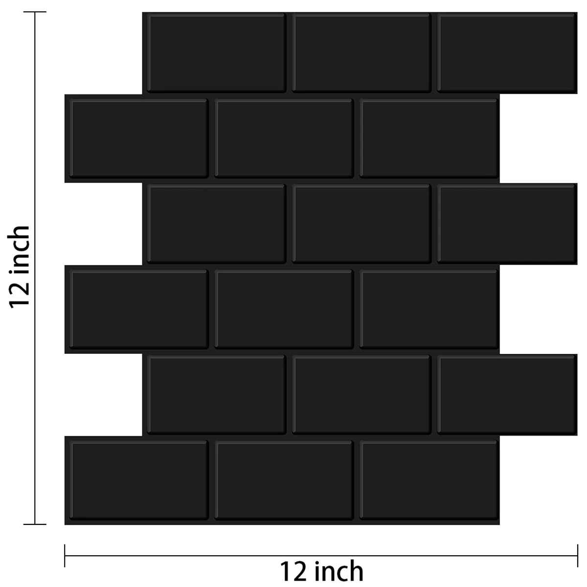 ملصقات حائط مترو الأنفاق، قابلة للتقشير واللصق، ورق حائط ثلاثي الأبعاد من الفينيل، للحمام والمطبخ، ملصقات حائط خلفية، 10 أوراق