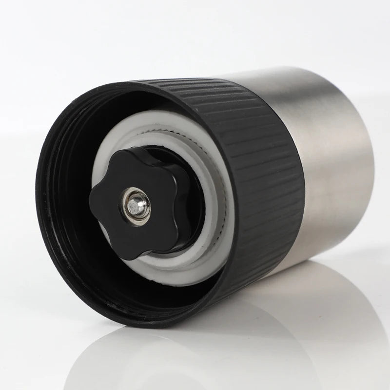 آلة طحن حبوب القهوة البصرية الجديدة ذات المصافحة اليدوية الصغيرة المريحة ذات النواة الخزفية المصنوعة من الفولاذ المقاوم للصدأ