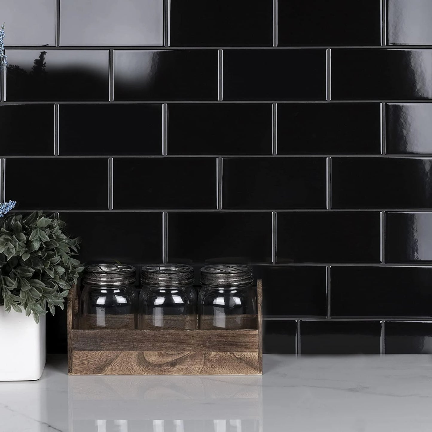 10 قطع ملصقات حائط ثلاثية الأبعاد قوية لاصقة من الفينيل من الطوب ورق حائط مقاوم للماء والحرارة بلاط حائط للمطبخ ديكور منزلي