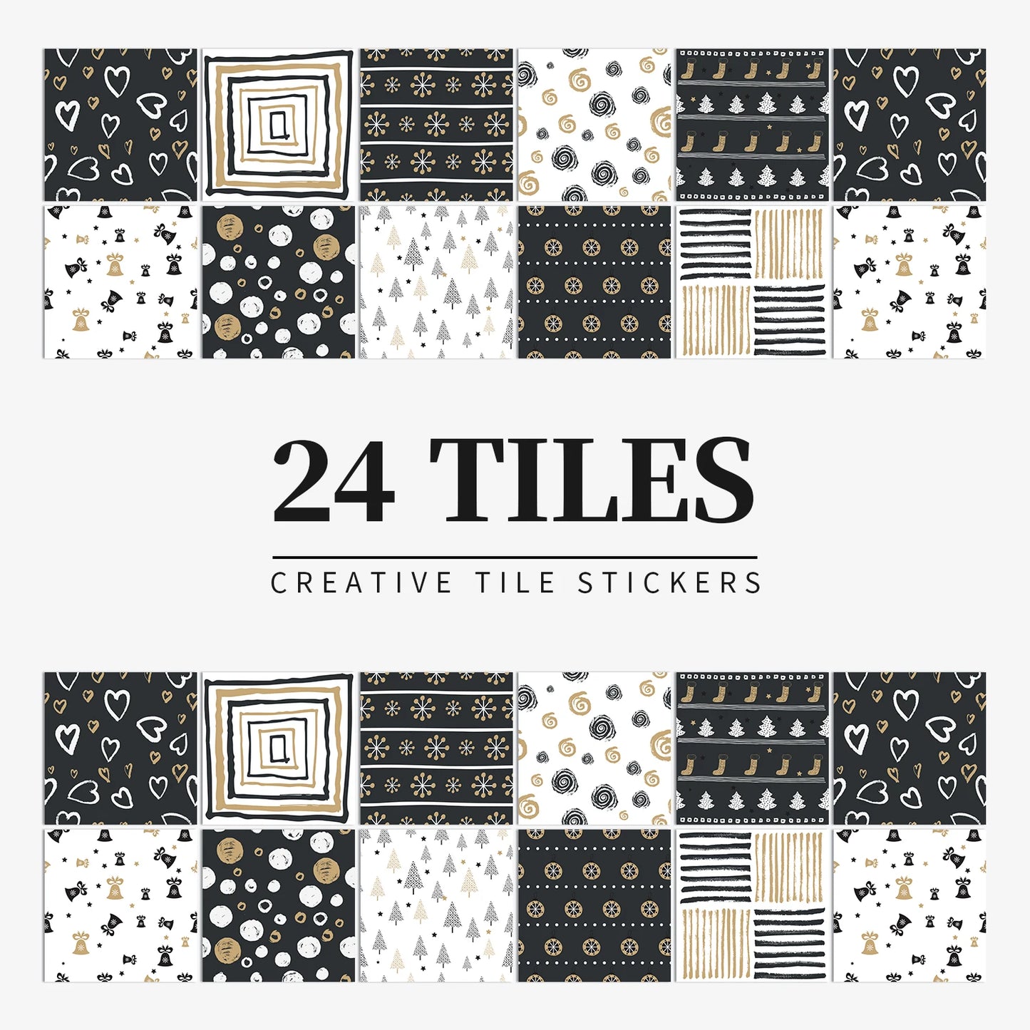 24 قطعة/مجموعة ملصقات بلاط بألوان فاتحة ملصقات حائط للمطبخ والحمام وتجديد المنزل ورق حائط مقاوم للماء ذاتي اللصق