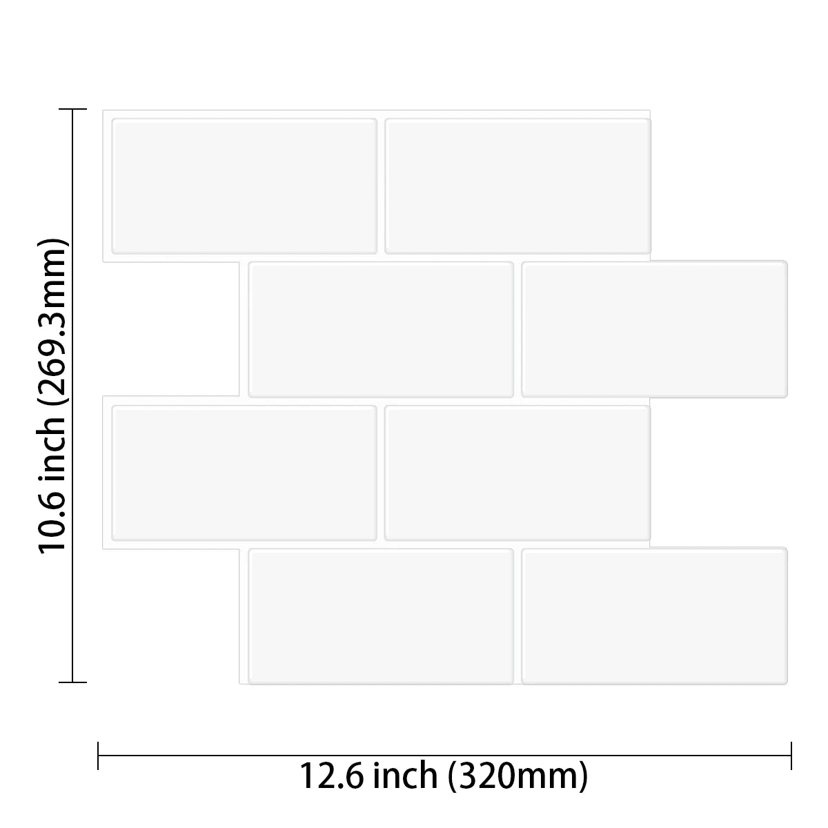 10 قطع ملصقات حائط ثلاثية الأبعاد قوية لاصقة من الفينيل من الطوب ورق حائط مقاوم للماء والحرارة بلاط حائط للمطبخ ديكور منزلي