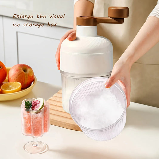 آلة حلاقة ثلج كبيرة متعددة الوظائف وآلة سلاش | آلة عصائر يدوية، كسارة ثلج، صانعة ثلج، مثالية