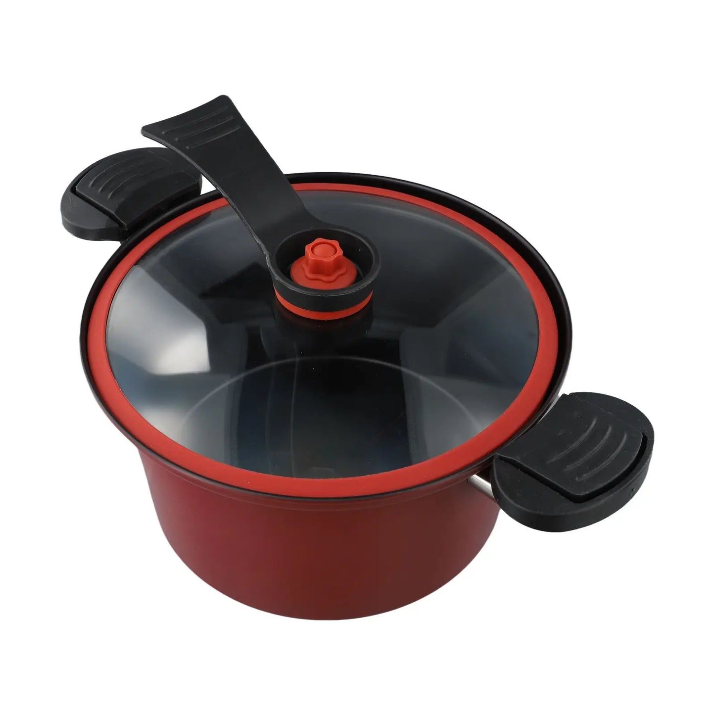 قدر ضغط سعة 3.5 لتر مع طلاء غير لاصق للمطبخ، قدر حساء مضغوط مفرغ من الهواء، قدر يخنة، قدر ضغط مايكروفون