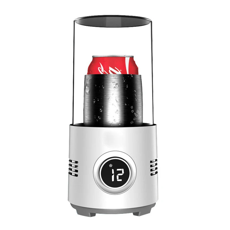 2 في 1 كوب تبريد سريع سخان كوب تبريد كهربائي علب المشروبات الغازية القهوة الحليب حامل المشروبات كوب دافئ كوب تبريد