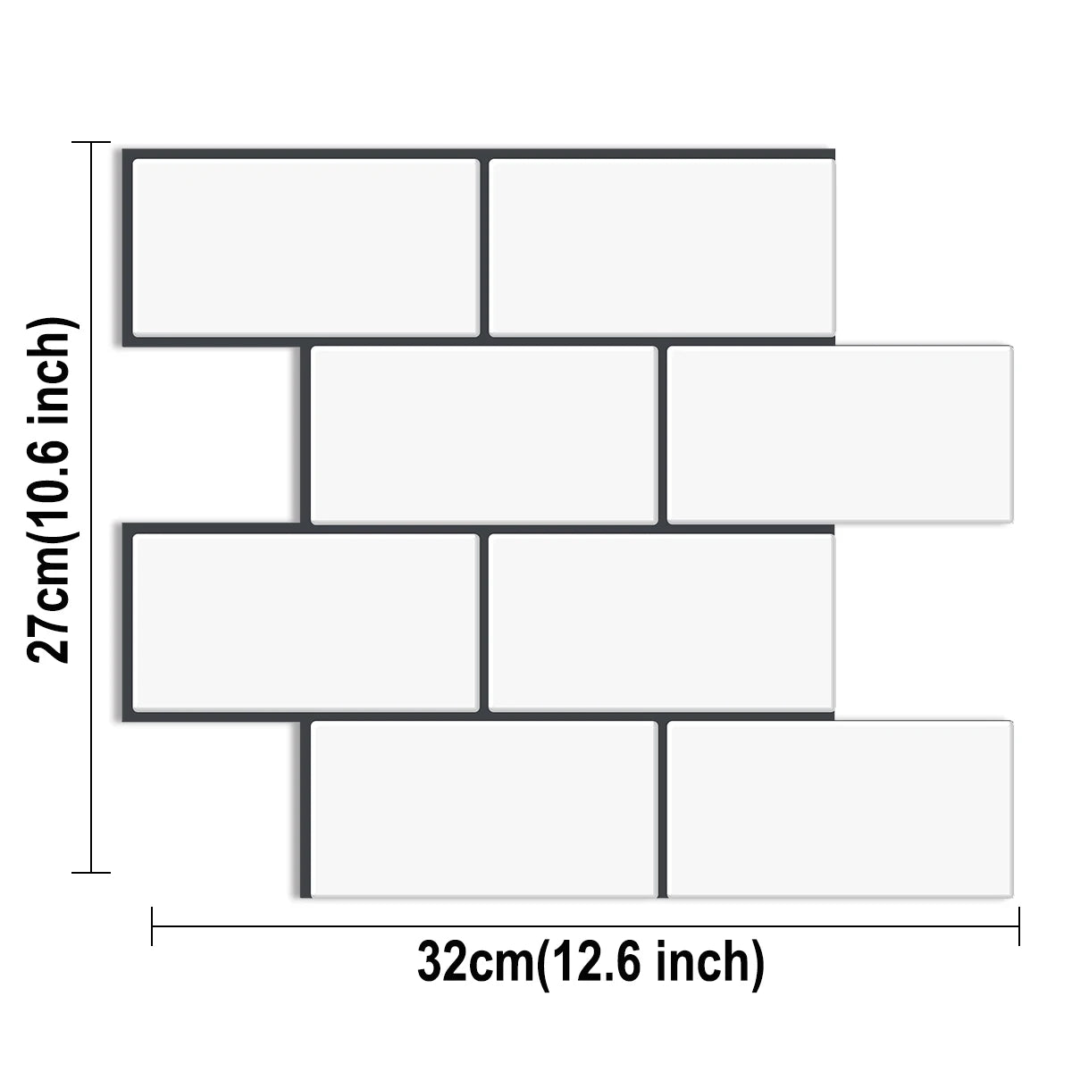 10 قطع ملصقات حائط ثلاثية الأبعاد قوية لاصقة من الفينيل من الطوب ورق حائط مقاوم للماء والحرارة بلاط حائط للمطبخ ديكور منزلي