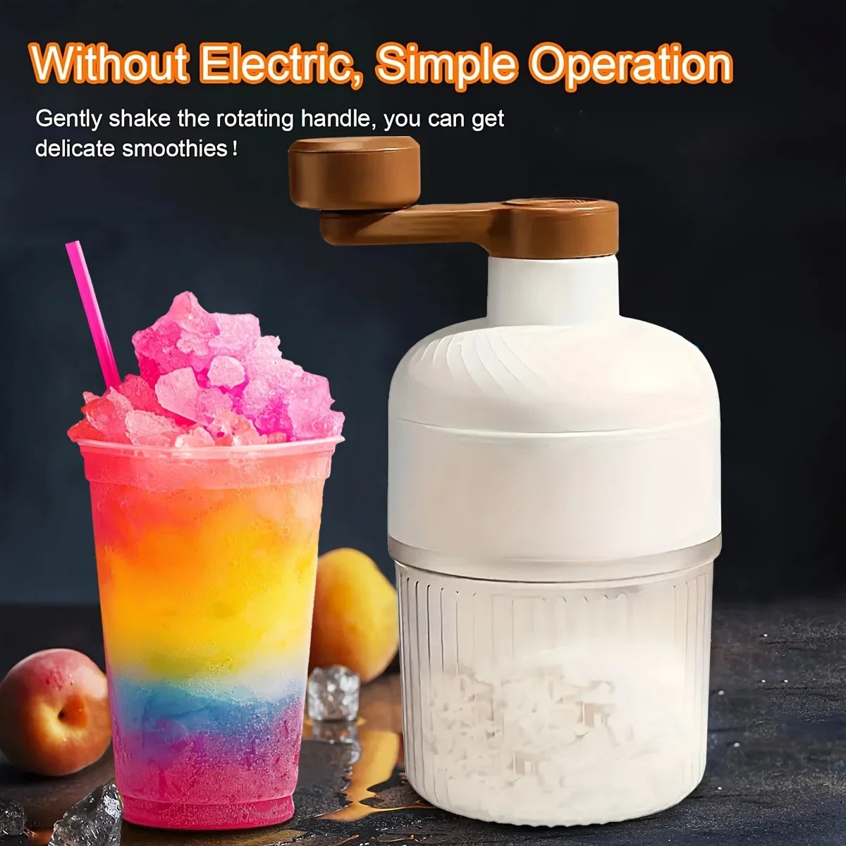 آلة حلاقة ثلج كبيرة متعددة الوظائف وآلة سلاش | آلة عصائر يدوية، كسارة ثلج، صانعة ثلج، مثالية