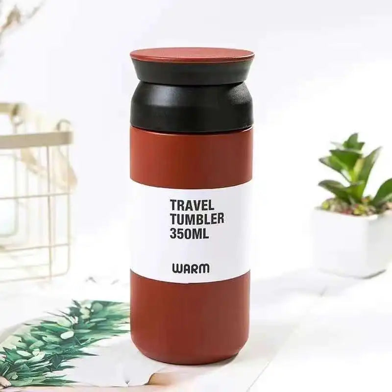 أكواب حرارية سعة 500 مل، كوب قهوة معزول، زجاجة ماء، كوب حراري من الفولاذ المقاوم للصدأ، قارورة مفرغة من الهواء، أكواب سفر محمولة للمكتب