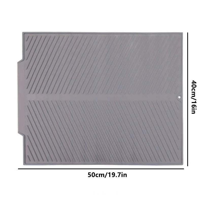 1 قطعة من وسادات تجفيف موجة من السيليكون، حصيرة تجفيف جديدة غير قابلة للانزلاق، حامل أطباق، مفرش طاولة، مفرش مطبخ قابل للطي، وسادة عزل حراري