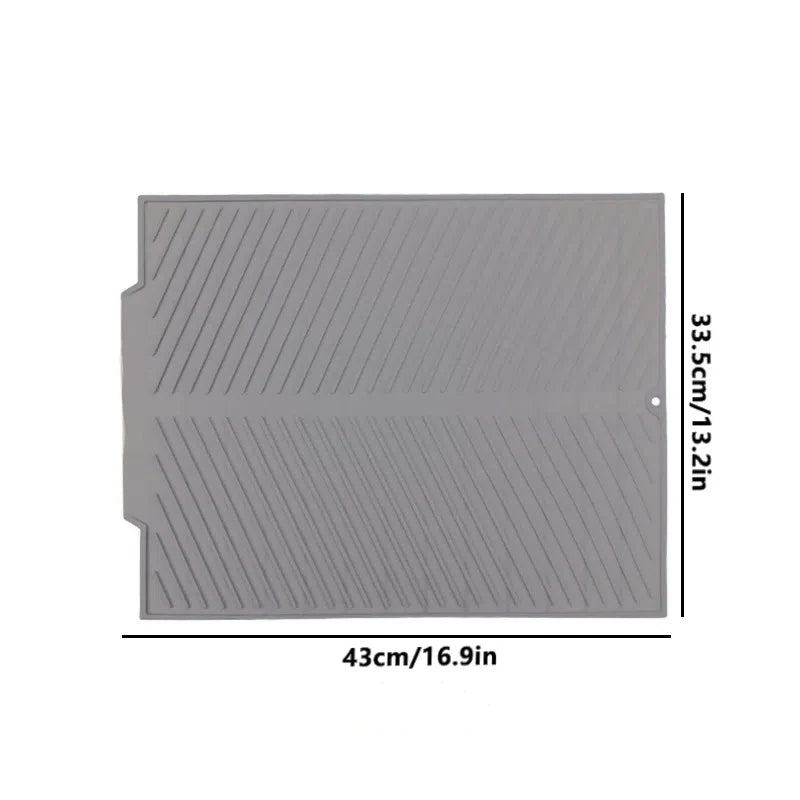 1 قطعة من وسادات تجفيف موجة من السيليكون، حصيرة تجفيف جديدة غير قابلة للانزلاق، حامل أطباق، مفرش طاولة، مفرش مطبخ قابل للطي، وسادة عزل حراري