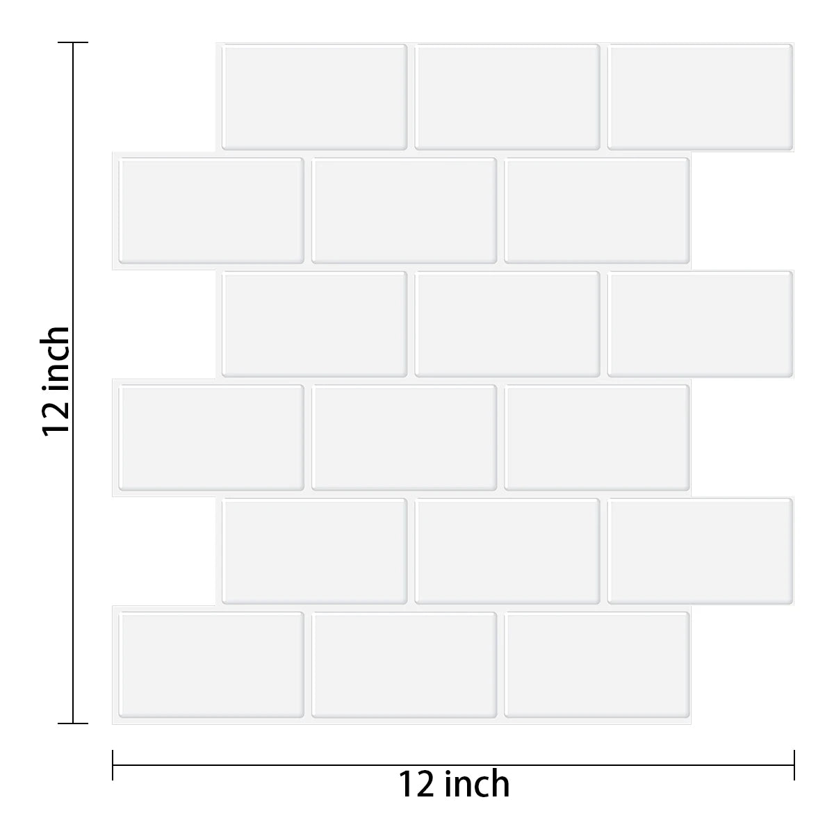 ملصقات حائط مترو الأنفاق، قابلة للتقشير واللصق، ورق حائط ثلاثي الأبعاد من الفينيل، للحمام والمطبخ، ملصقات حائط خلفية، 10 أوراق