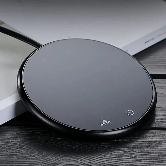 سخان أكواب القهوة مع مؤقت وإعدادين لدرجة الحرارة للاستخدام المنزلي والمكتب ولوح تسخين المشروبات الكهربائية للكاكاو والشاي والماء والحليب