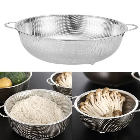 مصفاة شبكية، مصفاة من الفولاذ المقاوم للصدأ، وعاء لغسل الأرز، مصفاة، مصفاة حوض، سلة تخزين مصفاة، لوازم المطبخ