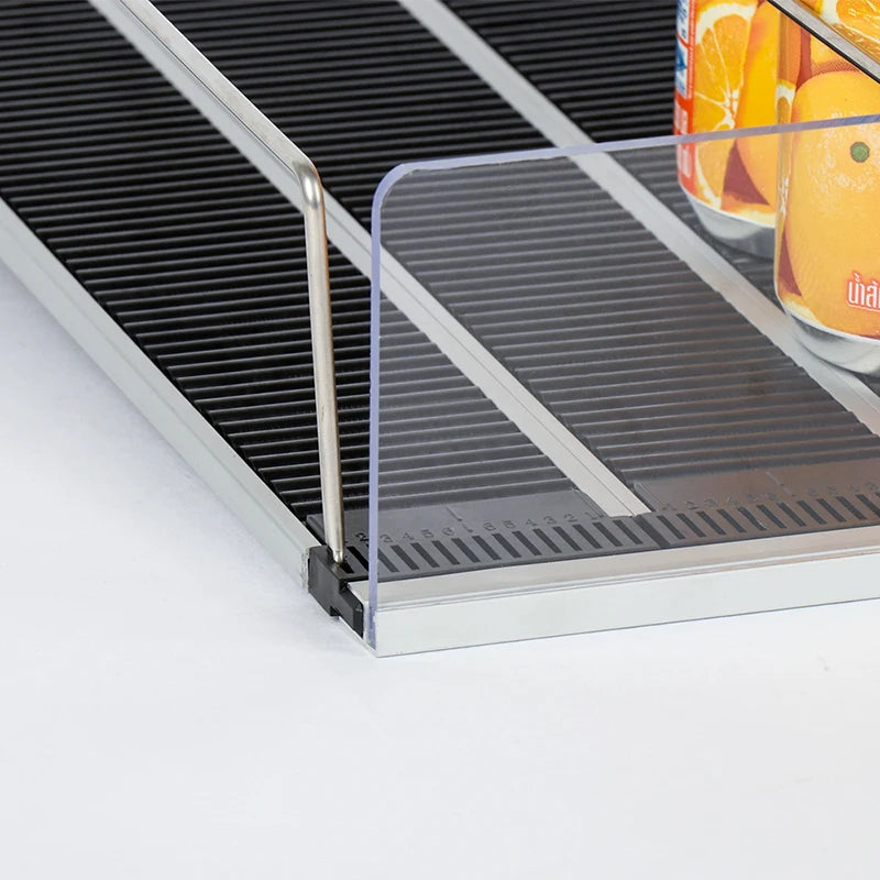 سلة ثلاجة، مشروبات، علبة كولا، صودا، رف تخزين، مبرد مشروبات، رف تغذية بالجاذبية، أسطوانة صغيرة، أرفف أسطوانية بلاستيكية