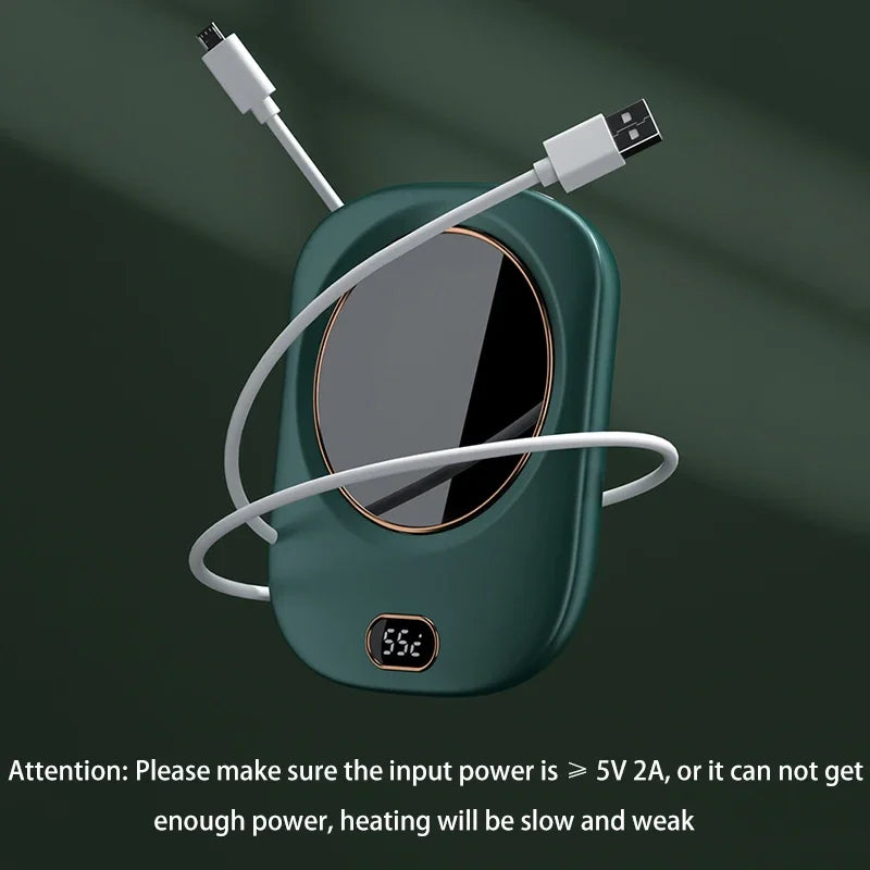 سخان أكواب القهوة بمنفذ USB مع 3 إعدادات لدرجة الحرارة لتسخين أكواب المشروبات مثل الكاكاو والشاي والماء والحليب للاستخدام في المكتب المنزلي ولوحة التسخين