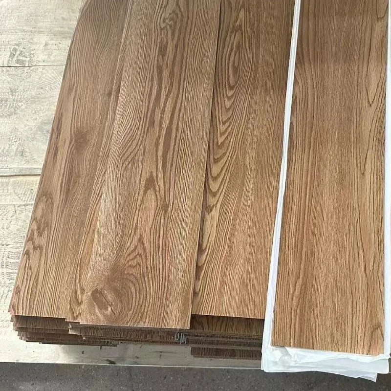 ملصق أرضي ثلاثي الأبعاد ذاتي اللصق مقاس 91 × 15 سم، ورق حائط ثلاثي الأبعاد بنمط حبيبات الخشب السميك، ملصق حائط ثلاثي الأبعاد مقاوم للماء والتآكل