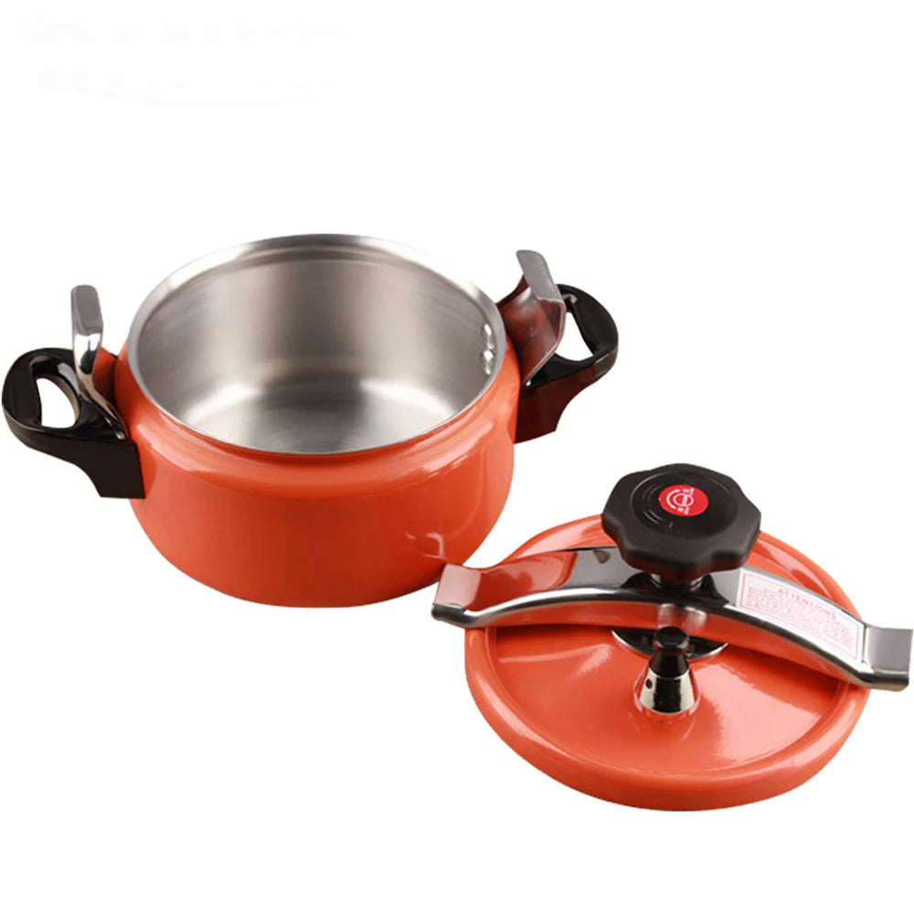 قدر ضغط للمطبخ سعة 2/3 لتر، وعاء حساء من الألومنيوم، وعاء طبخ محمول، أدوات طهي للتخييم في الهواء الطلق، مناسب لموقد الحث وموقد الغاز