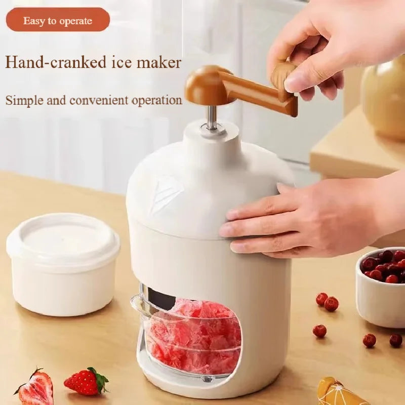 آلة حلاقة الثلج اليدوية الجديدة لعام 2025 للاستخدام المنزلي، ماكينة صنع مخروط الثلج اليدوية الصغيرة لحلوى الثلج الصيفية، أداة مطبخ محمولة