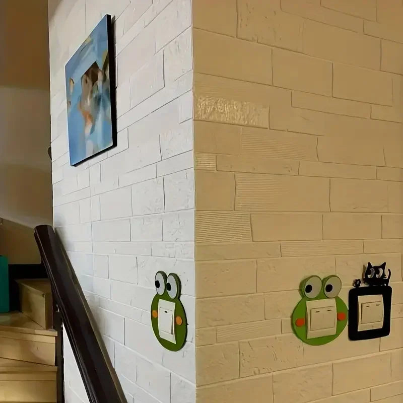 5-15 قطعة 35 سم × 35 سم ملصق حائط ثلاثي الأبعاد ذاتي اللصق بلون واحد مقاوم للماء DIY غرفة المعيشة خلفية نمط الطوب ديكور المنزل