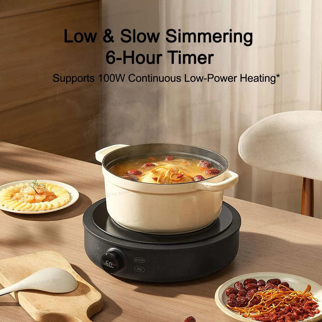 موقد سيراميك كهربائي من شاومي ميجيا، 10 مستويات طاقة مع قفل أمان للأطفال، مؤقت، طباخ حثي بقوة 2200 واط، إصدار صيني مع محول
