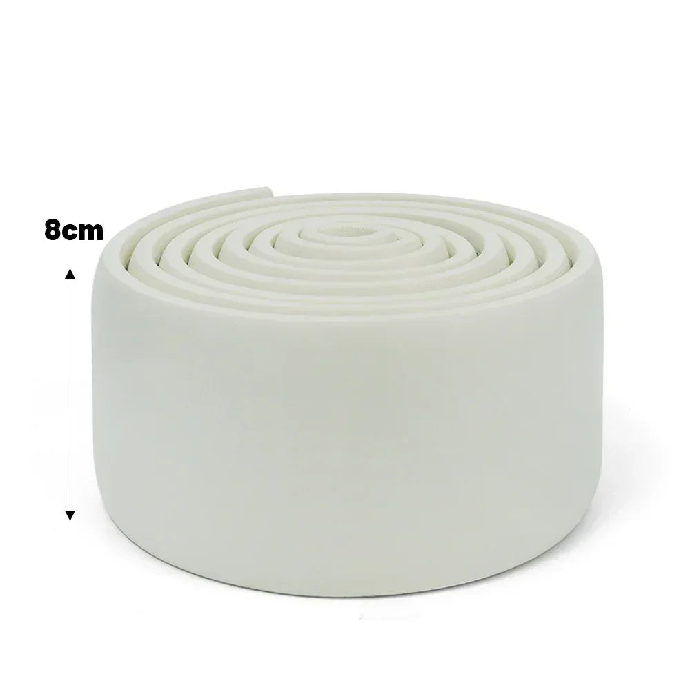 10-2 متر مقاوم للماء ذاتي اللصق خطوط حواف ثلاثية الأبعاد ملصقات حائط سميكة مضادة للتصادم خطوط زوايا الحائط المزخرفة