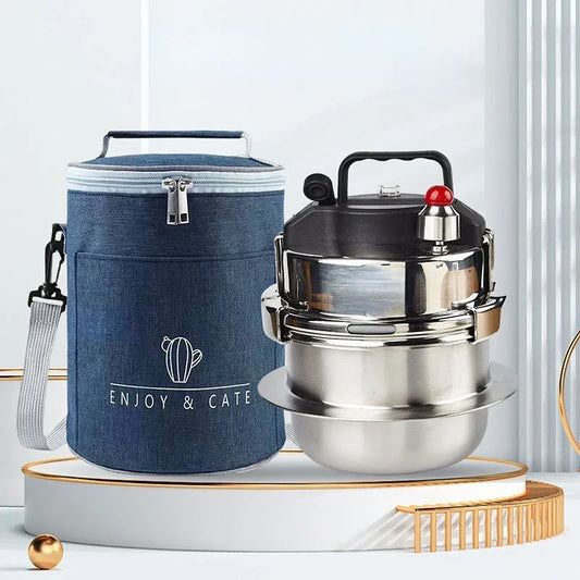 1.2 لتر/1.6 لتر طباخ غاز حثي عالمي صغير من الفولاذ المقاوم للصدأ وعاء حساء أرز وعاء يخنة منزلي متعدد الوظائف