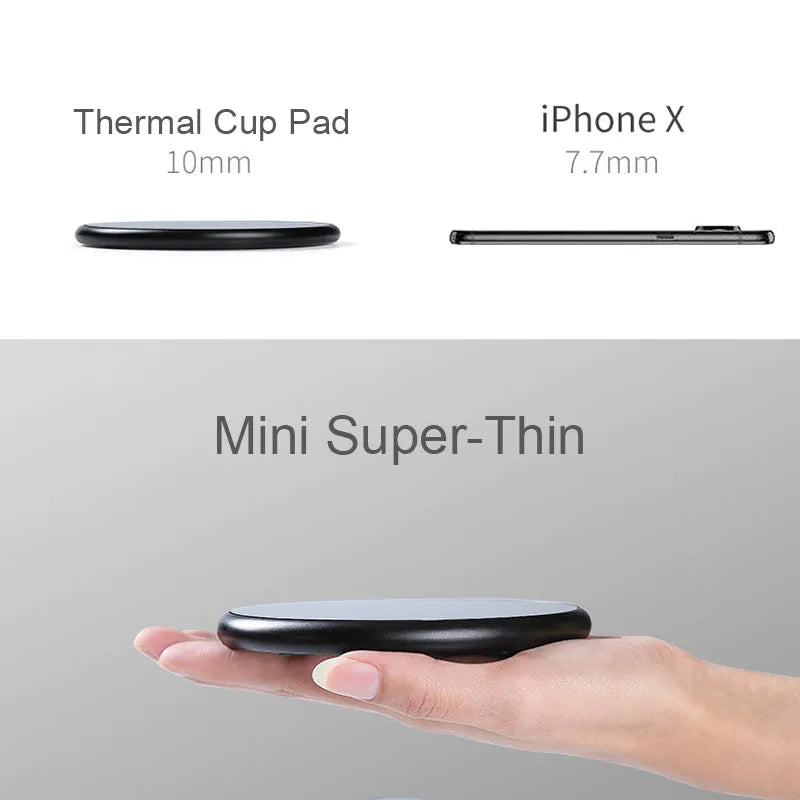 سخان أكواب القهوة مع مؤقت وإعدادين لدرجة الحرارة للاستخدام المنزلي والمكتب ولوح تسخين المشروبات الكهربائية للكاكاو والشاي والماء والحليب