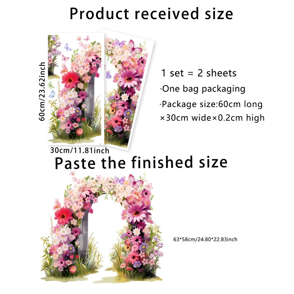 ملصقات حائط قابلة للإزالة ومقاومة للماء وملصقات حائط مصنوعة يدويًا من مادة البولي فينيل كلوريد لتزيين غرفة الطعام وديكور المطبخ