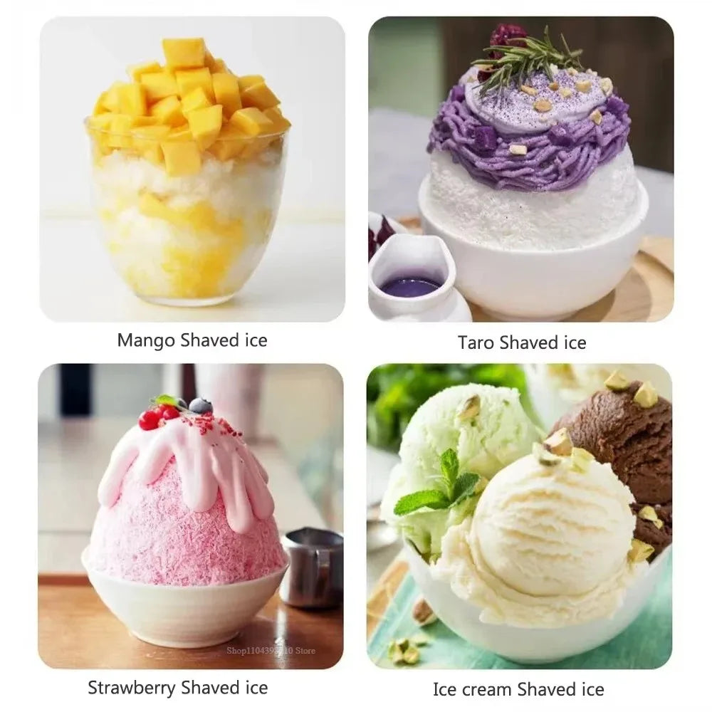 آلة صنع العصائر اليدوية صغيرة الحجم للاستخدام المنزلي مع قالب مكعبات الثلج وآلة تكسير الثلج اليدوية للمطبخ