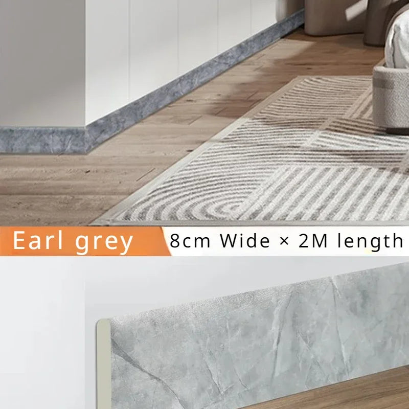 خط حواف ذاتي اللصق مقاوم للماء 2 متر، ملصق حائط ثلاثي الأبعاد سميك مضاد للتصادم، خط زاوية للأطفال