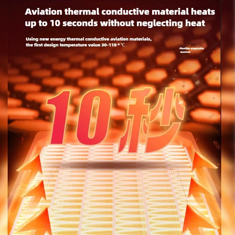 لوح تسخين كهربائي متعدد الوظائف قابل للطي 110 فولت 220 فولت لتسخين المشروبات، مناسب لطاولة الطعام المنزلية والفنادق وأطباق تسخين الوجبات