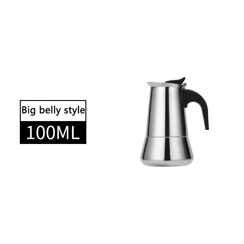 ماكينة قهوة موكا سعة 2/4/6/9/12 كوب، ماكينة قهوة كهربائية، ماكينة تحضير لاتيه، موقد، ماكينة تحضير قهوة موكا