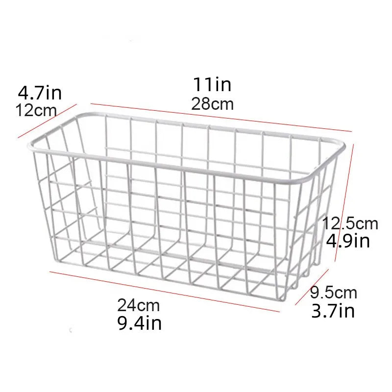 رف تخزين المطبخ، توابل الحمام، سلة تخزين خالية من الثقوب، مكتب، غرفة نوم، رف حائط الحمام، سلة معلقة