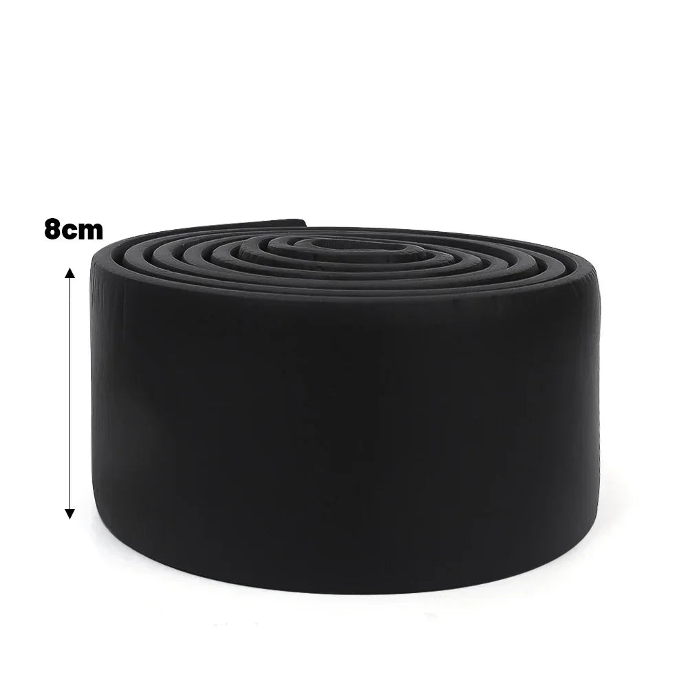 10-2 متر مقاوم للماء ذاتي اللصق خطوط حواف ثلاثية الأبعاد ملصقات حائط سميكة مضادة للتصادم خطوط زوايا الحائط المزخرفة