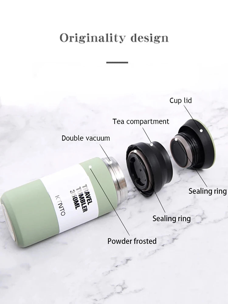 أكواب حرارية سعة 500 مل، كوب قهوة معزول، زجاجة ماء، كوب حراري من الفولاذ المقاوم للصدأ، قارورة مفرغة من الهواء، أكواب سفر محمولة للمكتب