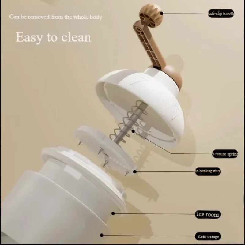 آلة حلاقة الثلج اليدوية الجديدة لعام 2025 للاستخدام المنزلي، ماكينة صنع مخروط الثلج اليدوية الصغيرة لحلوى الثلج الصيفية، أداة مطبخ محمولة