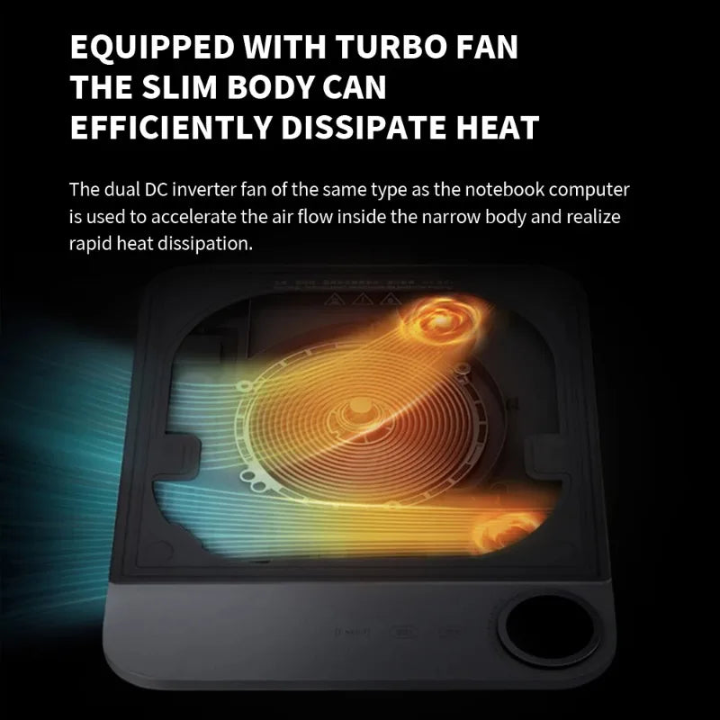 طباخ حثي رفيع للغاية من شاومي ميجيا، بقوة 2100 واط، طباخ حثي ذكي للمنزل، طباخ حثي رفيع للغاية بسمك 23 مم، متصل بتطبيق ميجيا