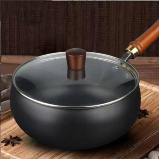 مقلاة ووك حديدية مقاس 11 بوصة، مقلاة حثية مسطحة القاع، مناسبة للمطبخ المنزلي والفندق والمطعم