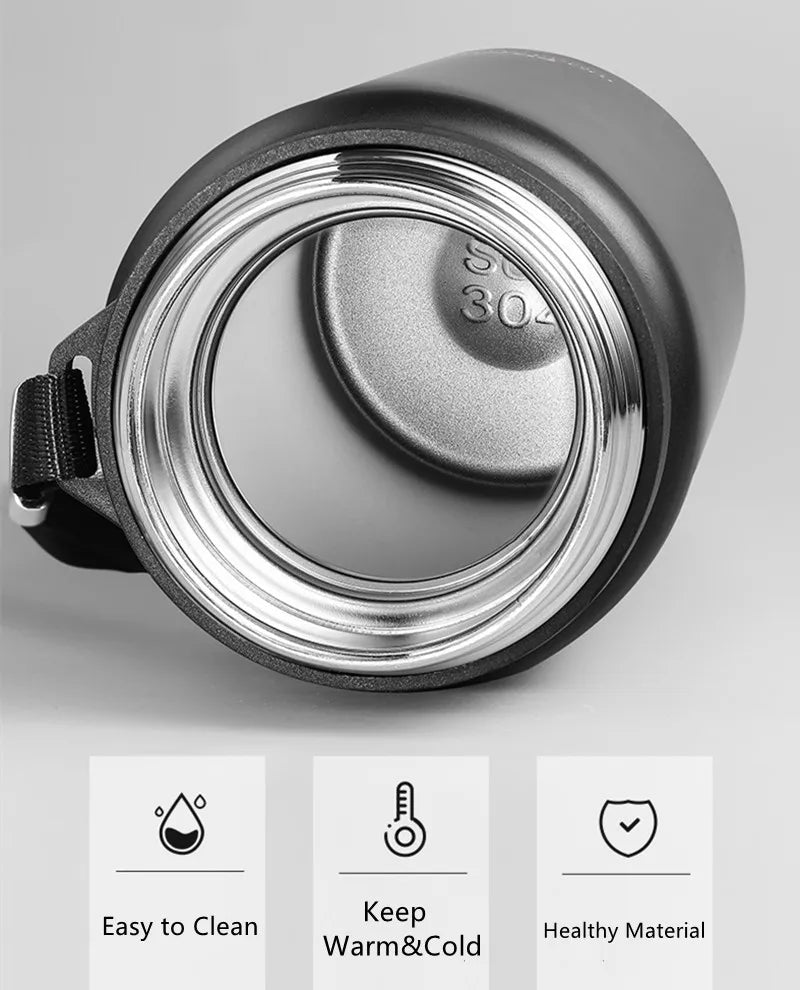 ترمس رياضي محمول بسعة كبيرة 1000 مل/1600 مل مع فلتر وكأس شاي وقهوة